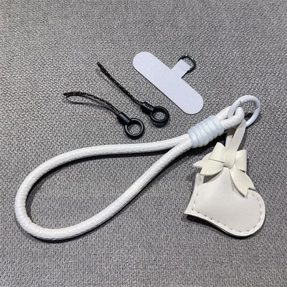 Strap Pad Phone Bear Faux and Lanyard with Leather