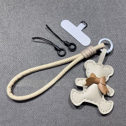 Strap Pad Phone Bear Faux and Lanyard with Leather