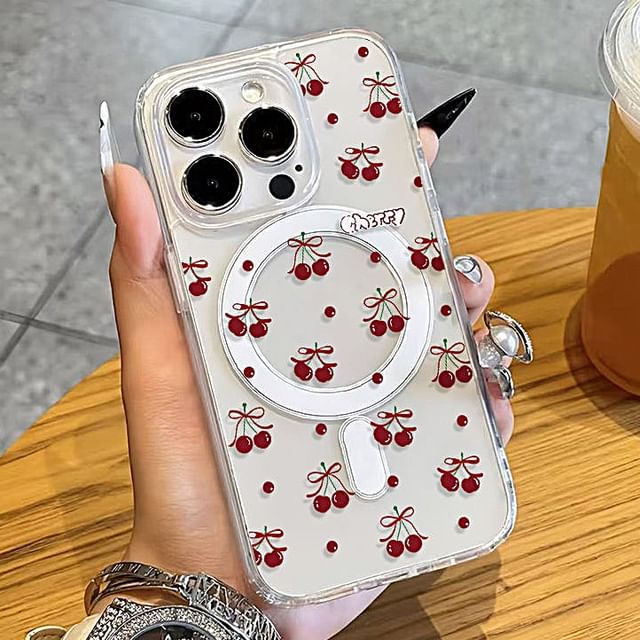 Cherry Print Case Phone
