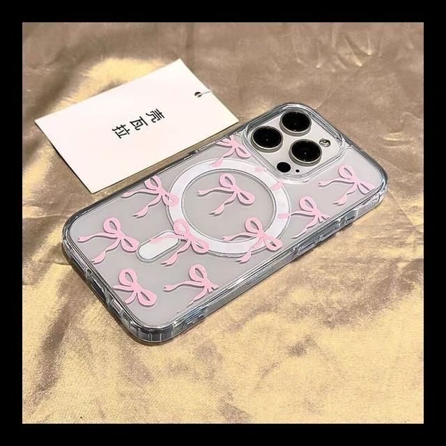 Bow Phone (Compatible Case with Magnetic MagSafe) Transparent