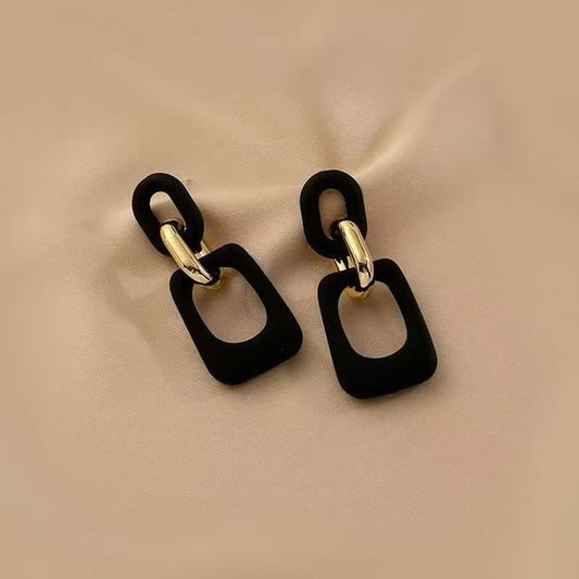 Alloy Geometric Dangle Earring Acrylic