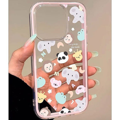 Transparent Case Phone Animal
