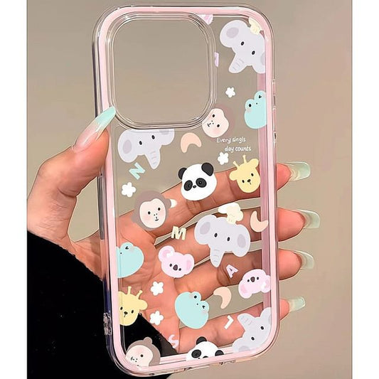 Transparent Case Phone Animal