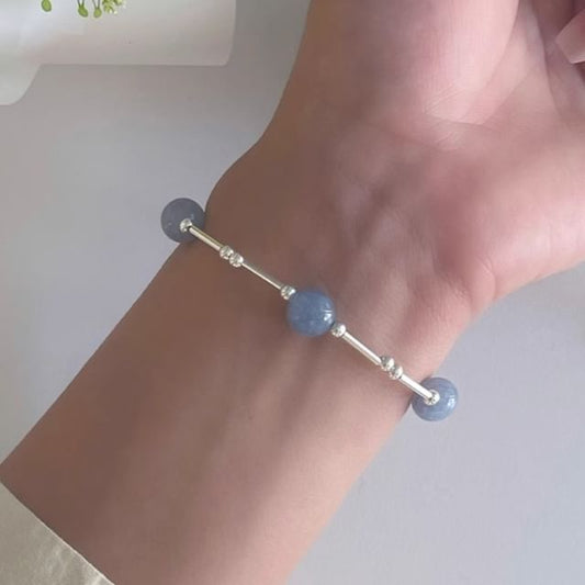 Bracelet Beaded Silver Sterling Gemstone