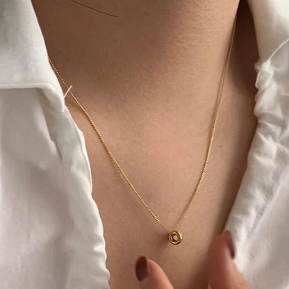 Necklace Bead Sterling Pendant Silver