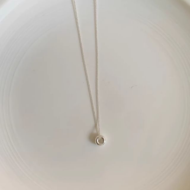 Necklace Bead Sterling Pendant Silver