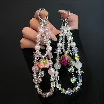 with Phone Lanyard Pad Beaded