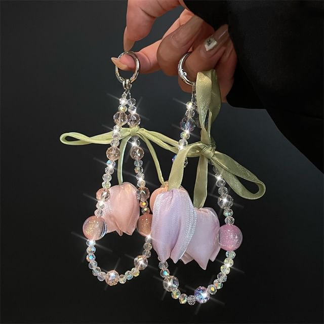 Flower with Phone Pad Lanyard