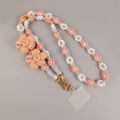 Flower Lanyard Pad Phone with