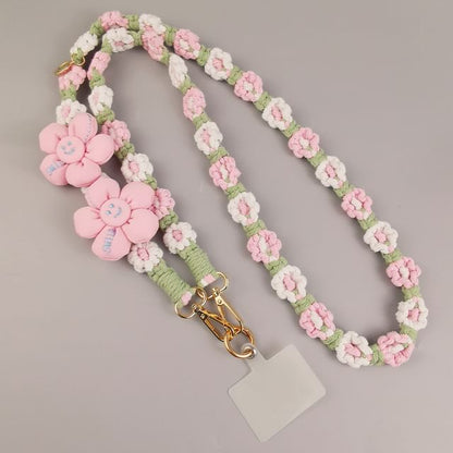 Flower Lanyard Pad Phone with