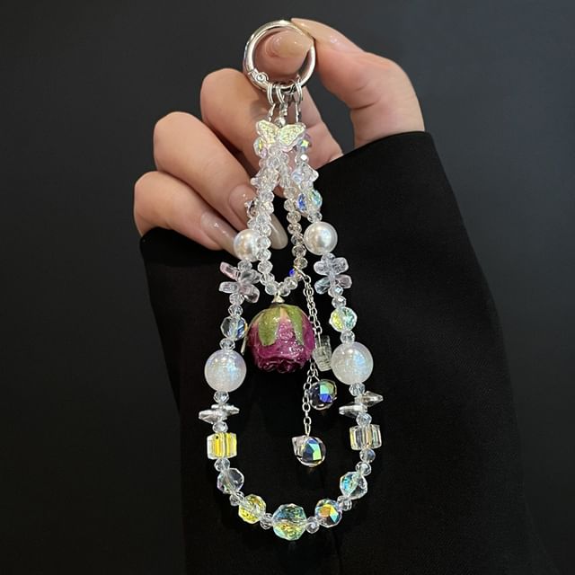 with Phone Lanyard Pad Beaded