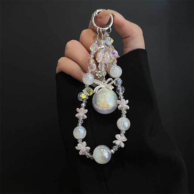 Pad Lanyard with Phone Pearl Faux