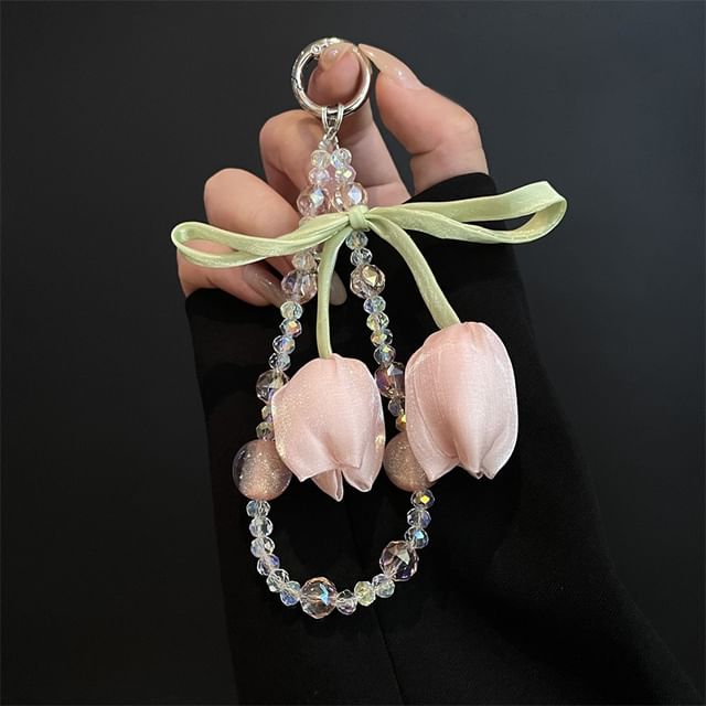 Flower with Phone Pad Lanyard