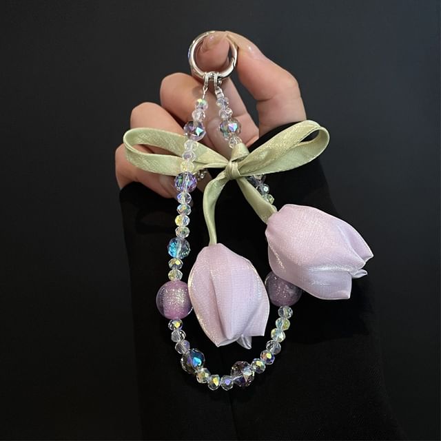 Flower with Phone Pad Lanyard