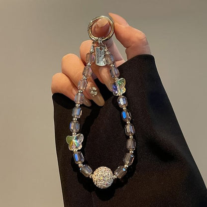 Butterfly Phone Beaded Lanyard