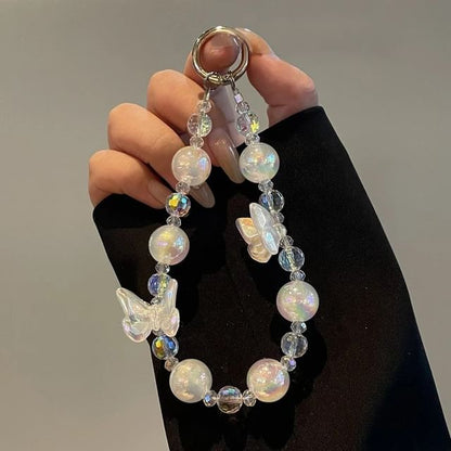 Phone Lanyard Beaded Butterfly