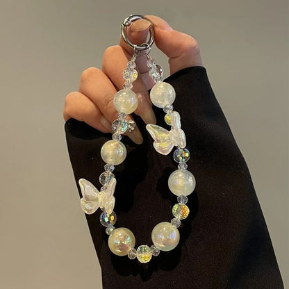 Phone Lanyard Beaded Butterfly