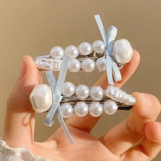 Pearl Faux Set Hair Clip /