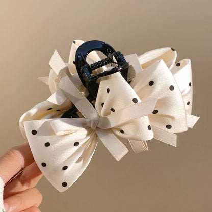 Claw Dotted Hair Bow