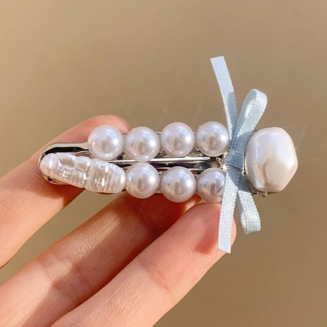 Pearl Faux Set Hair Clip /
