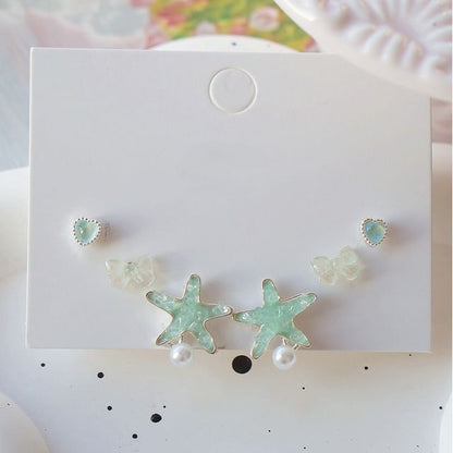 Earring Set Stud Starfish