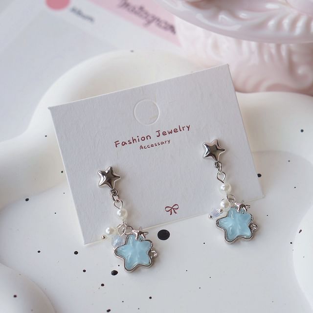 / On Dangle Clip Earring Star