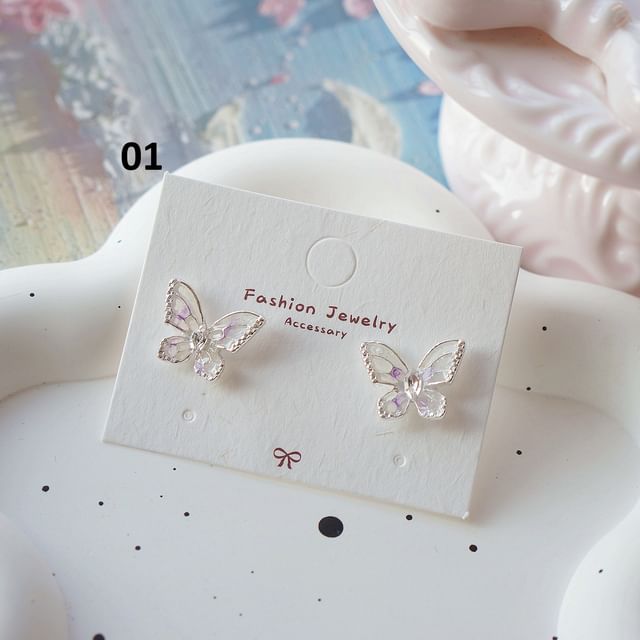 Clip / Butterfly Dangle Earring On