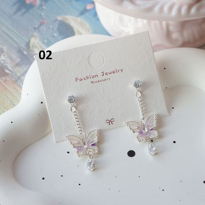 Clip / Butterfly Dangle Earring On