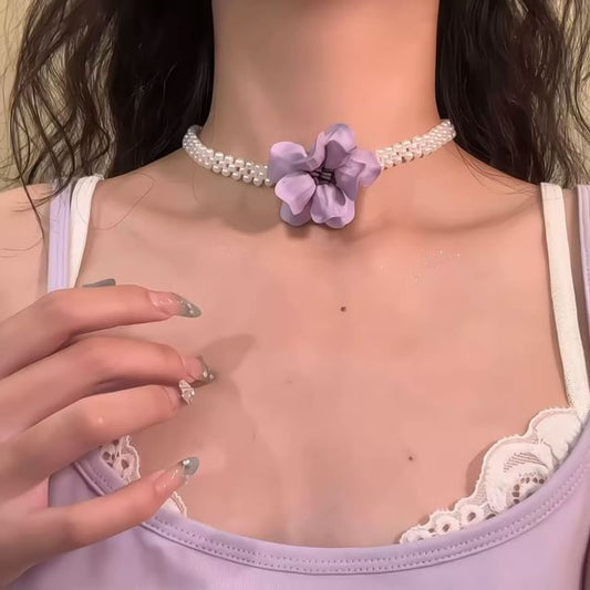 Beaded Choker Floral