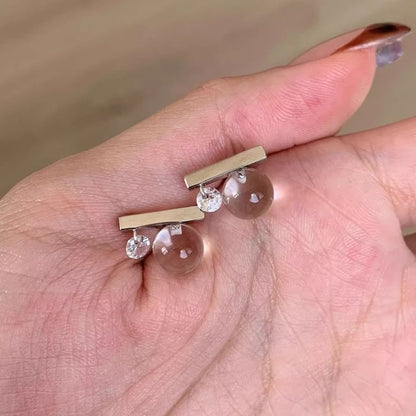 Earring Stud CZ Rod