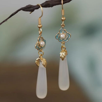 Dangle Jade Earring