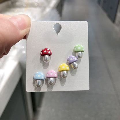 6: of Mushroom Stud Ear Set