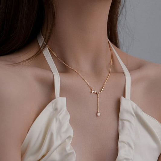 Pendant Necklace Rhinestone