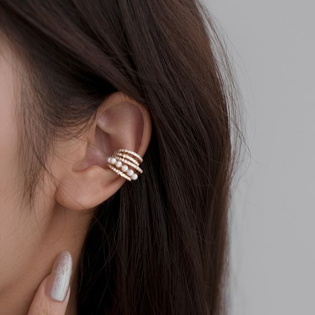 Pearl Ear Faux Cuff