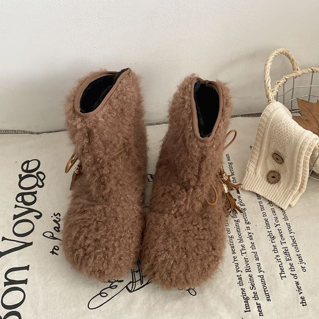 Faux Fur Short Snow Boots