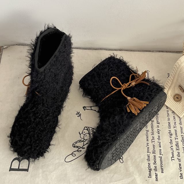 Faux Fur Short Snow Boots