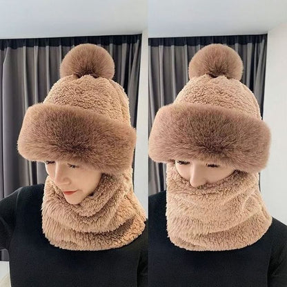 Pom Pom Faux Fur Balaclava (Various Designs)