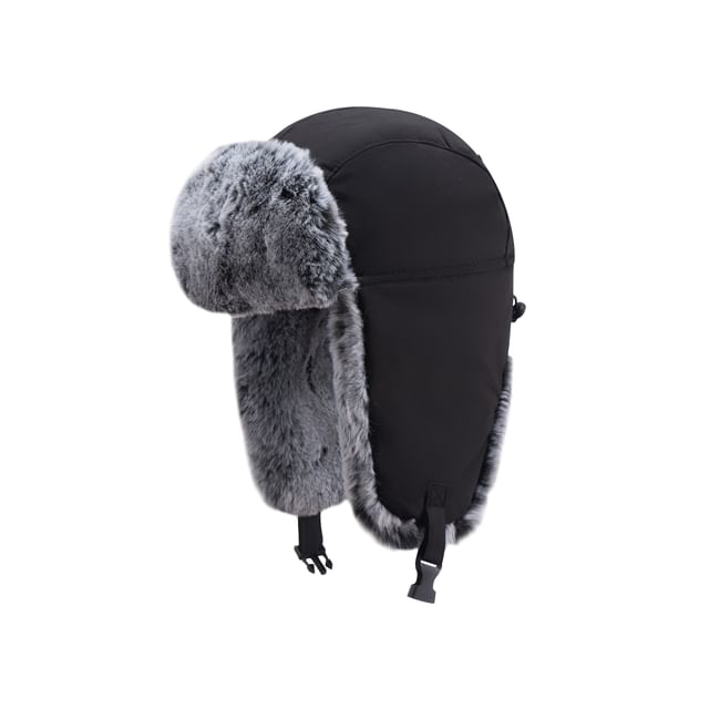 Panel Faux Fur Trapper Hat