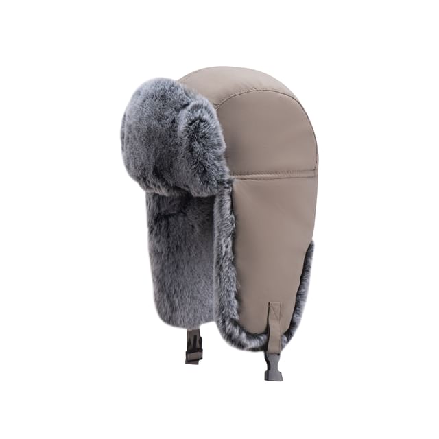 Panel Faux Fur Trapper Hat