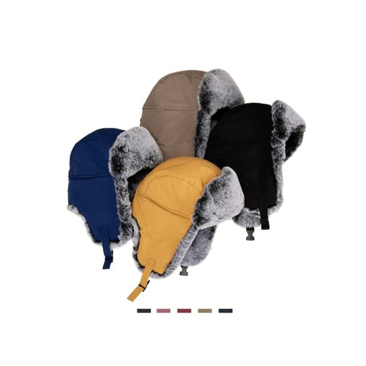 Panel Faux Fur Trapper Hat