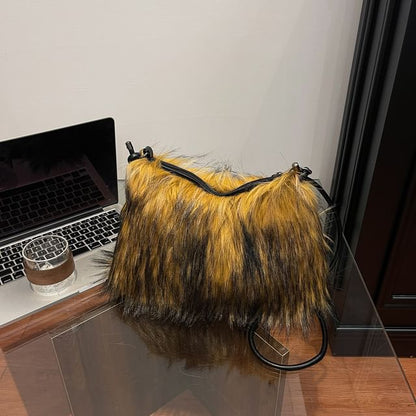 Faux Fur Shoulder Bag