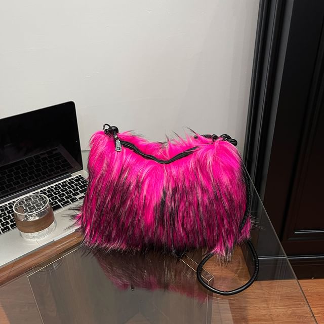 Faux Fur Shoulder Bag