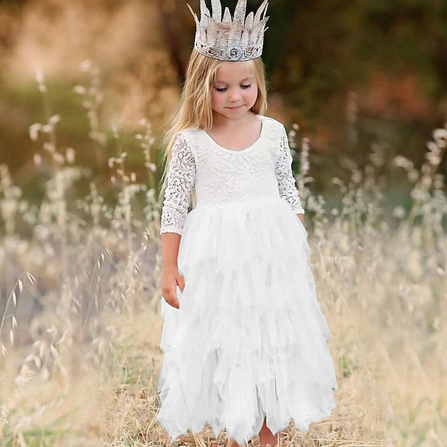 Dress Girls' Wedding Flower Girl Party