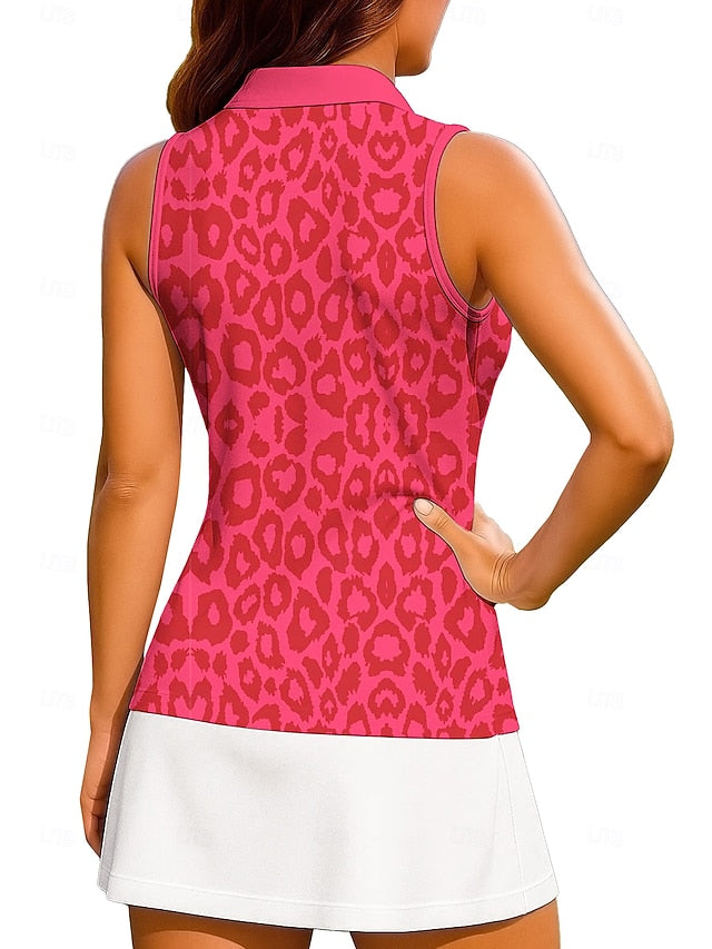 Women's Animal Leopard Color Block Abstract Art Workout