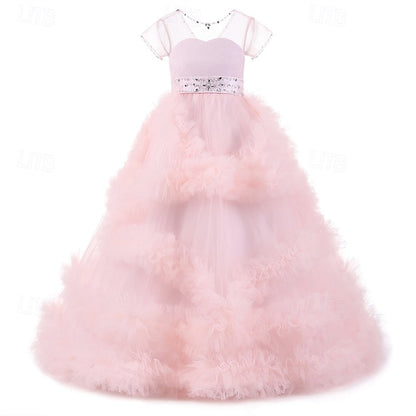 Girls' Flower Kid's Princess Girl Dress