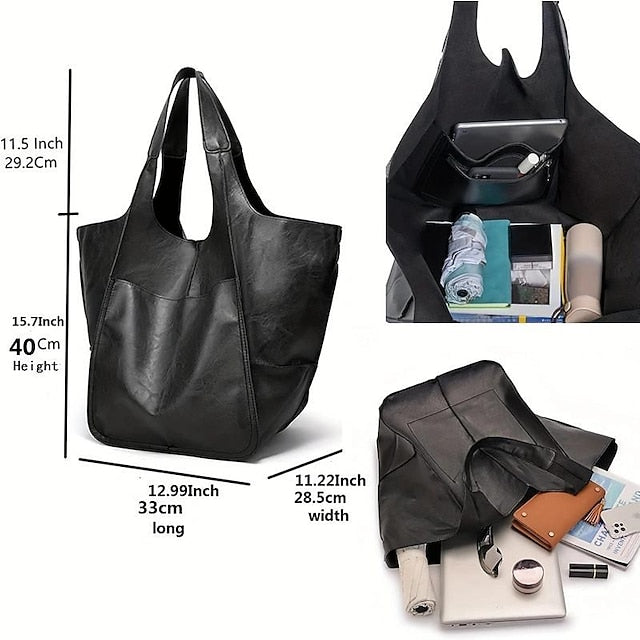 Women's Men's PU Party Leather Bag Shoulder Handbag