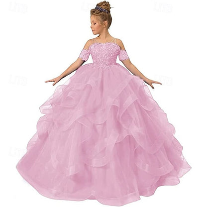 Girls' Princess Kid's Dress Girl Flower