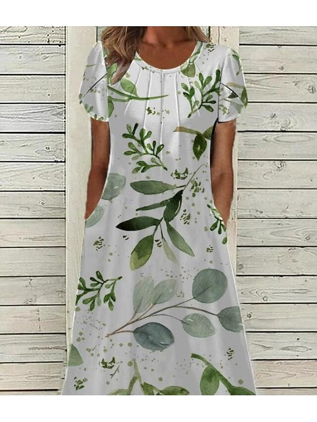 Women's Midi Dress Casual Dress A Line Dress Elegant