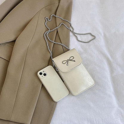 Leather Women's Phone Bag Daily PU Mobile Crossbody