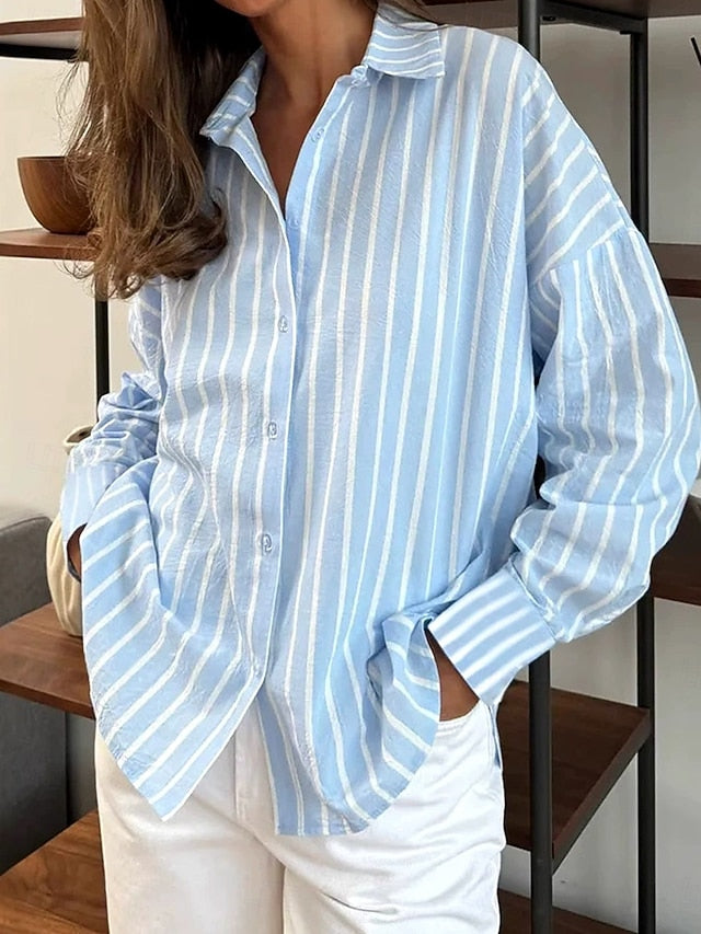 Women's Summer Shirt Casual Shirt Buttons Print Graphic